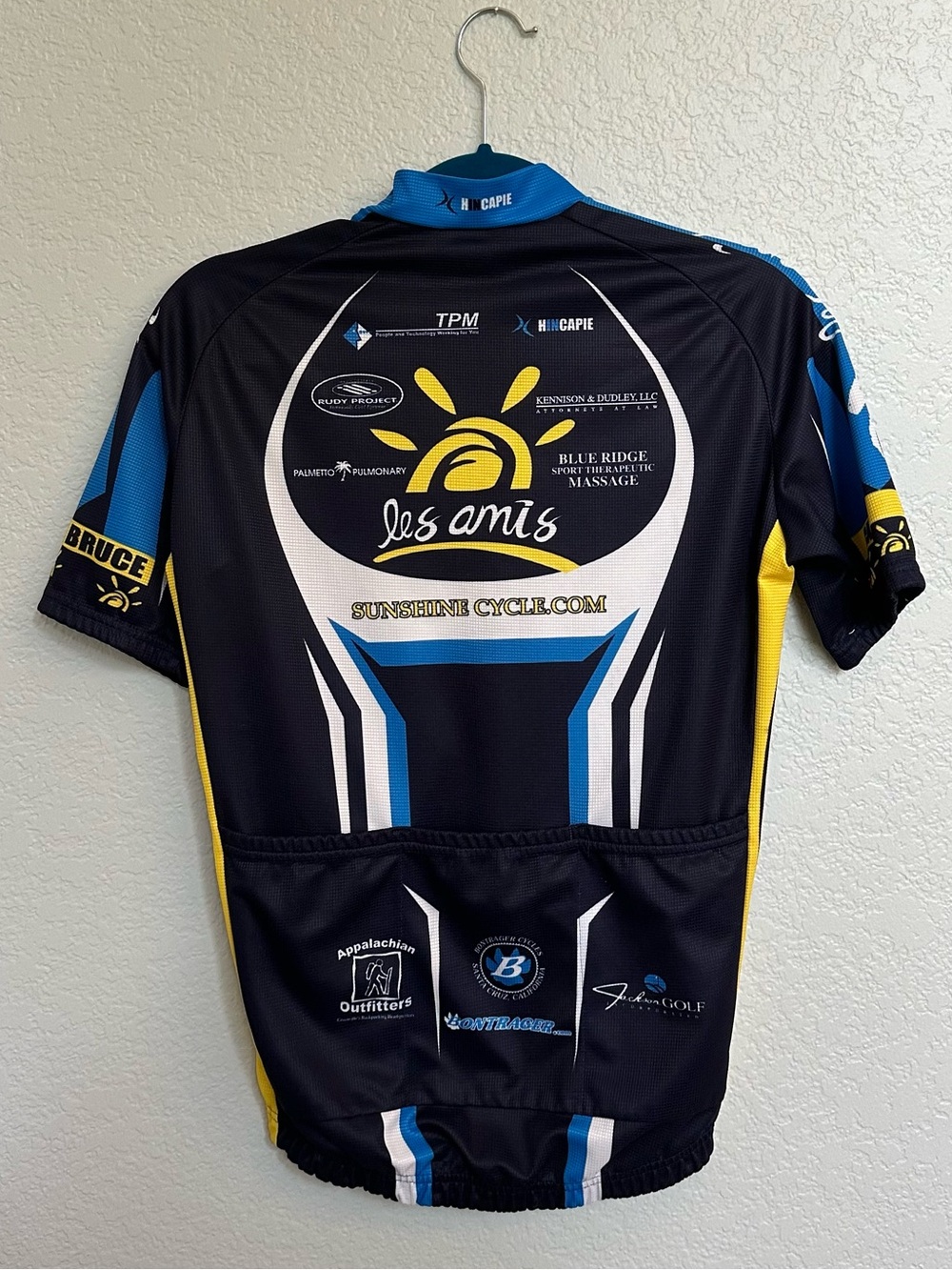 Hincapie Les Amis Sunshine Cycle Full Zip Cycling Jersey